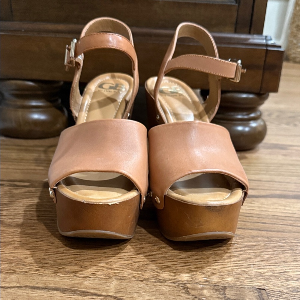 Gianni Bini Tan Platform Sandals